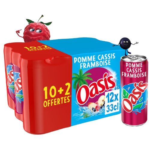 Boisson aux Fruits Saveur Pomme Cassis Framboise OASIS