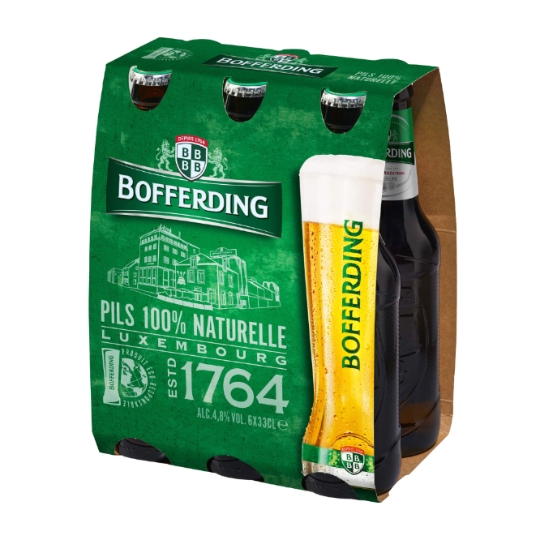 Bière Blonde Pils 100% Naturelle 4,8% BOFFERDING