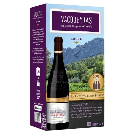 Vin Rouge A.O.P. Côtes Du Rhône Grenache Noir LA CAVE D'AUGUSTIN FLORENT