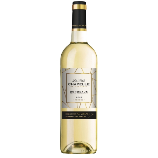 Vin Blanc Moelleux A.O.P Bordeaux LA PETITE CHAPELLE DE BORDEAUX SELECTION CLAUDE GROS