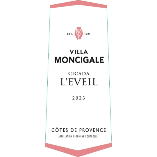 Vin Rosé A.O.P. Provence Cicada l'Eveil VILLA MONCIGALE
