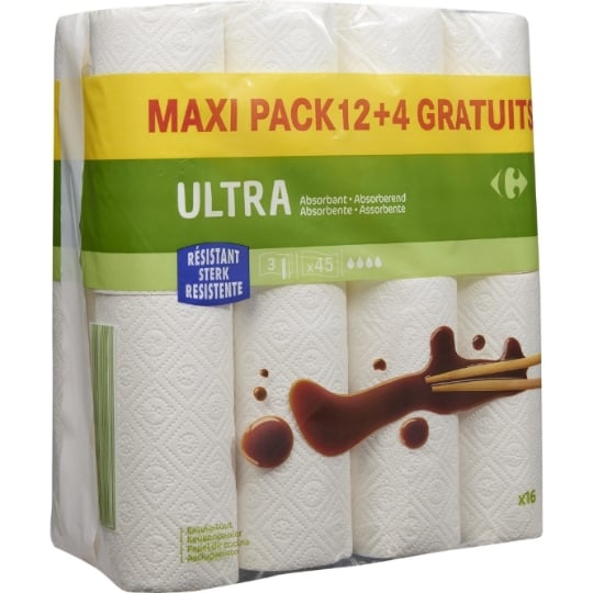 Essuie-Tout Ultra Absorbant CARREFOUR