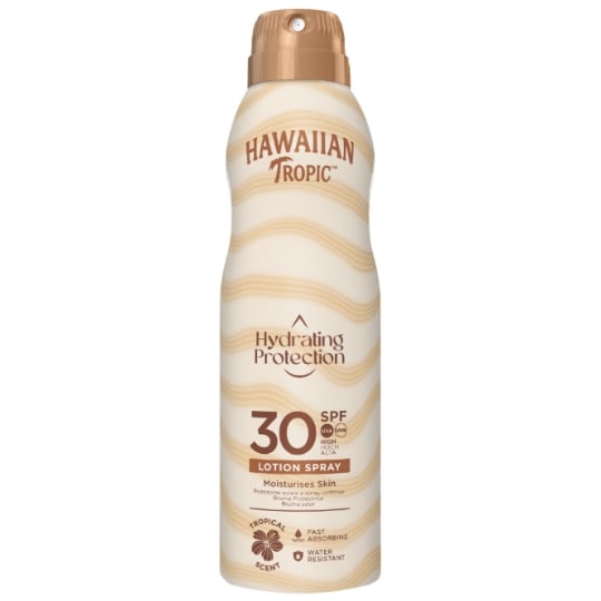 Crème solaire Brume Corps Spf 30 Hydratation Longue Durée Résistant a l'Eau Silk Hydration HAWAIIAN TROPIC