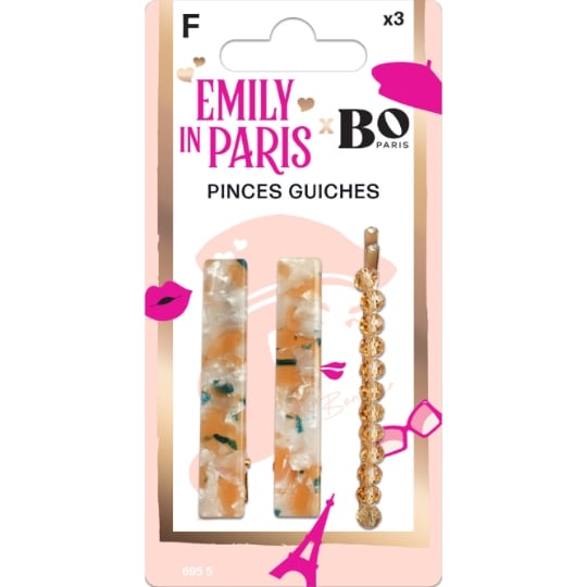 Pinces Guiches Multicolore EMILY IN PARIS BY BO PARIS
