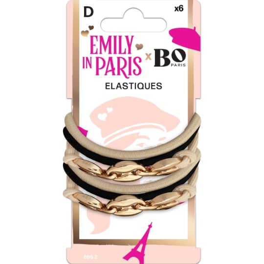 Elastiques à Cheveux Or Emily In Paris EMILY IN PARIS BY BO PARIS