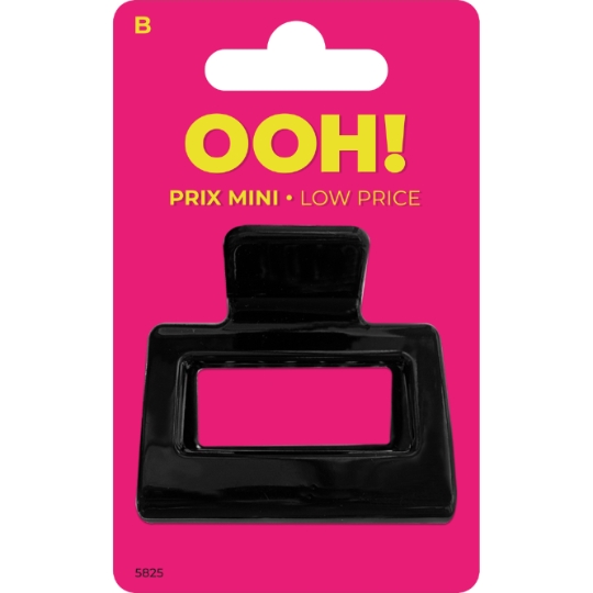 Pince à Cheveux Moyenne Noire OOH !