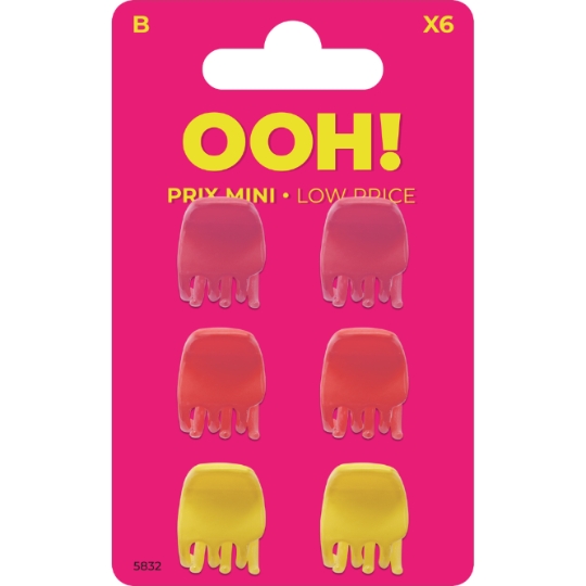 Petites Pinces à Cheveux Couleurs OOH !