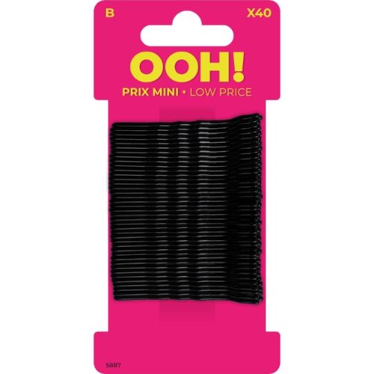 Pinces à Cheveux Guiches Noires OOH !