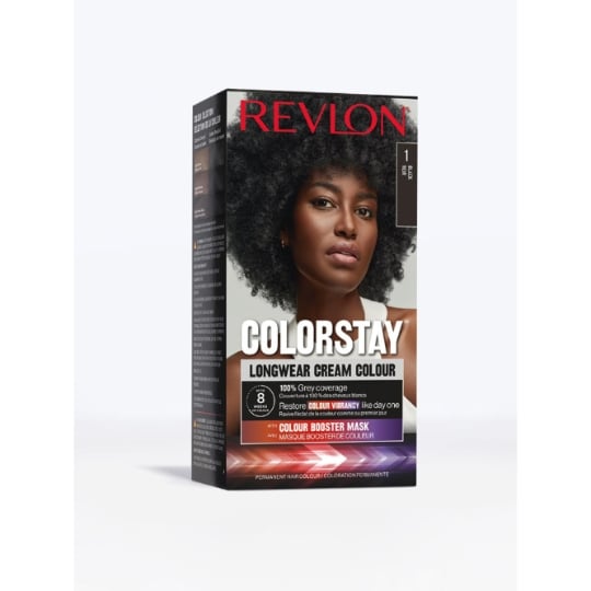 Coloration Permanente 1 Noir Beurre de Murumuru et Huile de Macadamia ColorStay REVLON