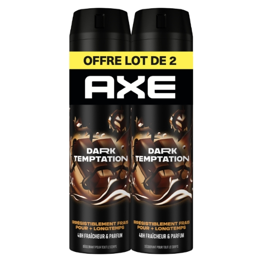 Déodorant spray Homme Dark Temptation 48h Fraîcheur & Parfum AXE