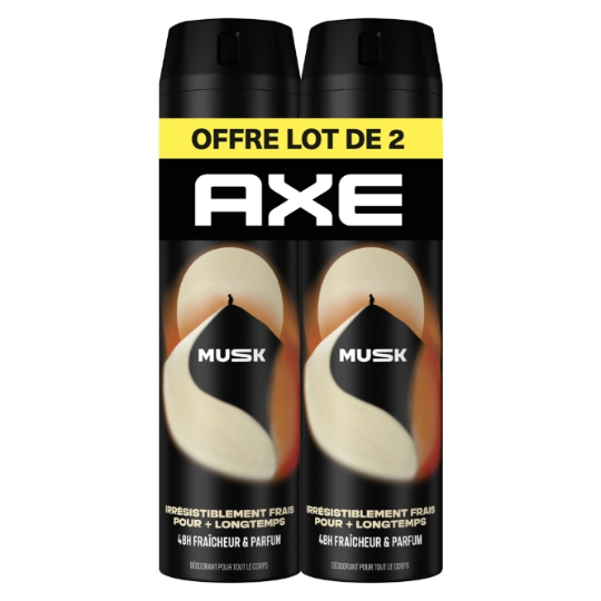 Déodorant spray Homme Anti-transpirant Musk 48h AXE