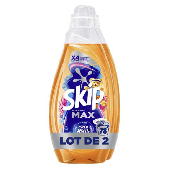 Lessive Mon Cycle court Parfait Intensité Max Sport Active 78 Lavages SKIP