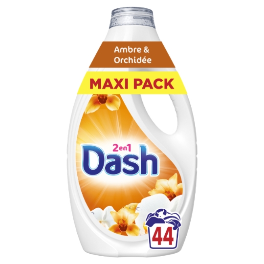 Lessive Liquide 2en1 Ambre et Orchidée DASH