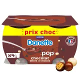 DANETTE POP *- Crème dessert chocolat billes 3 chocolats