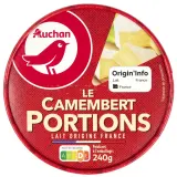 AUCHAN Camembert en portions