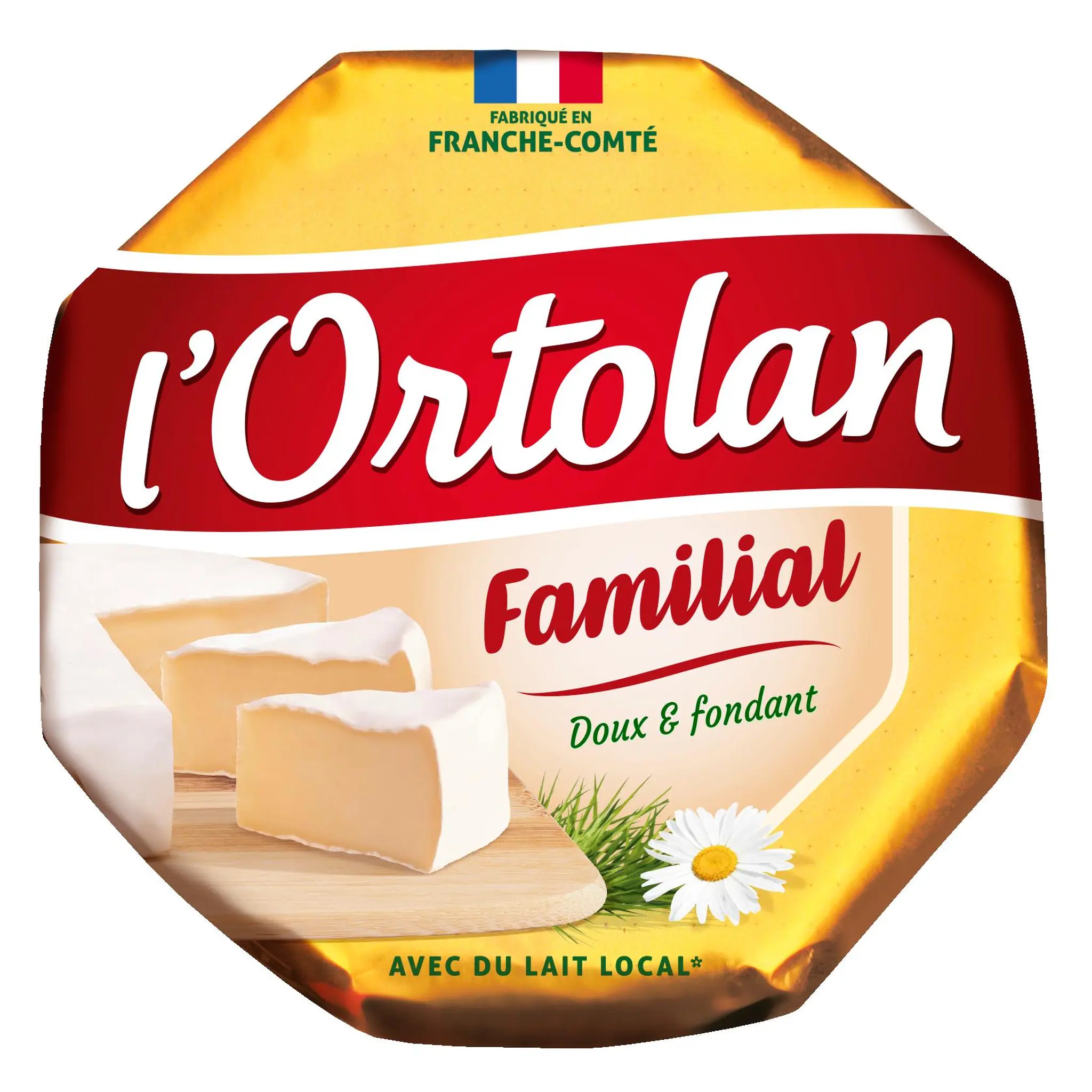 L'ORTOLAN Fromage à pâte molle au lait de vache pasteurisé