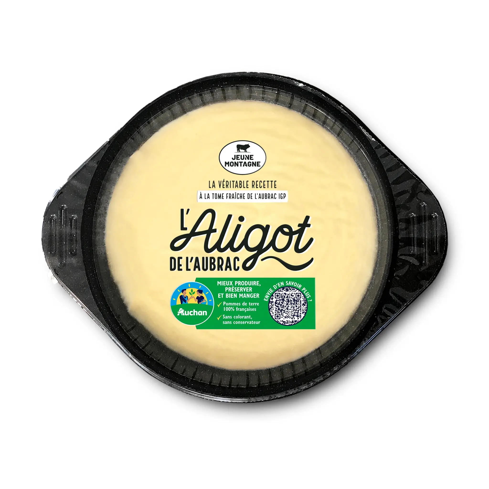 JEUNE MONTAGNE Aligot de l'Aubrac à la tome fraîche IGP