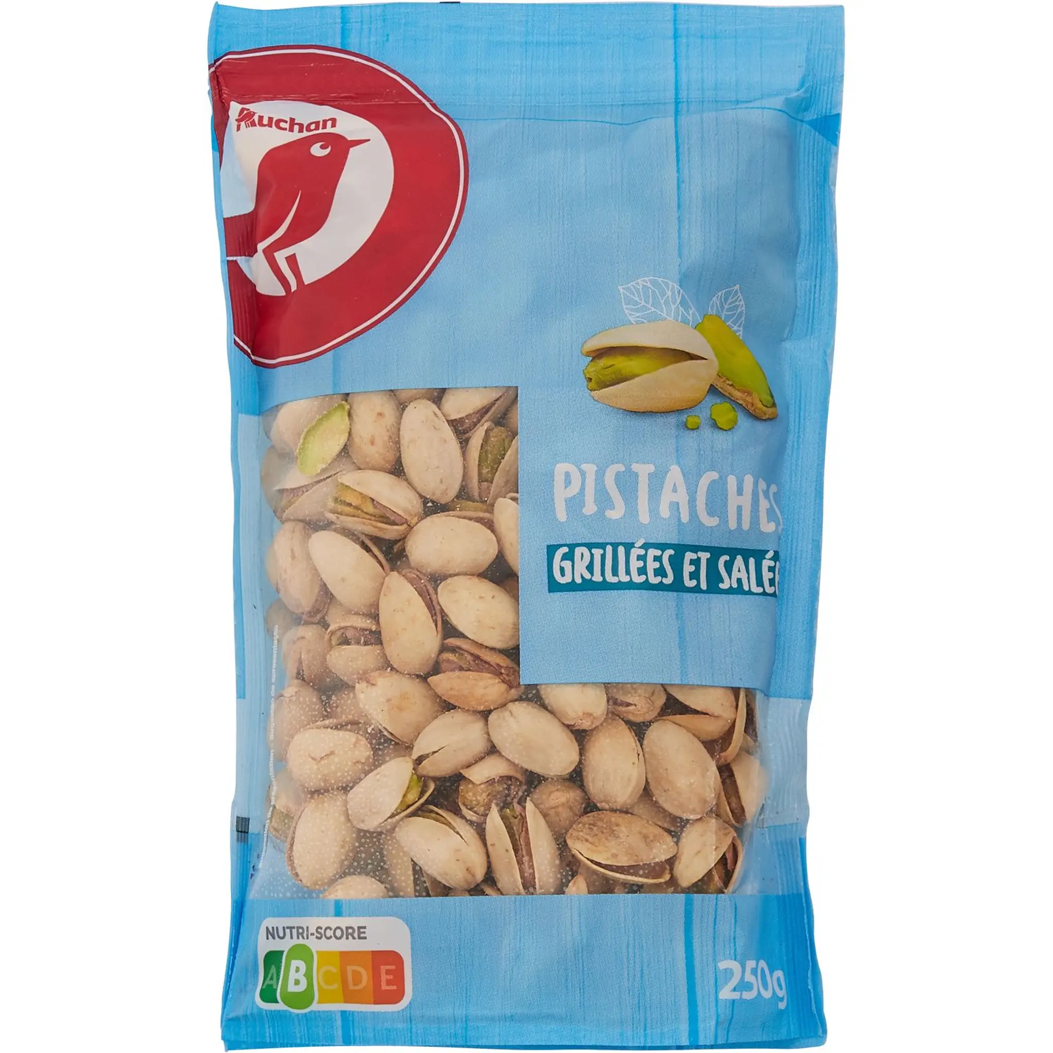 AUCHAN Pistaches grillées et salées