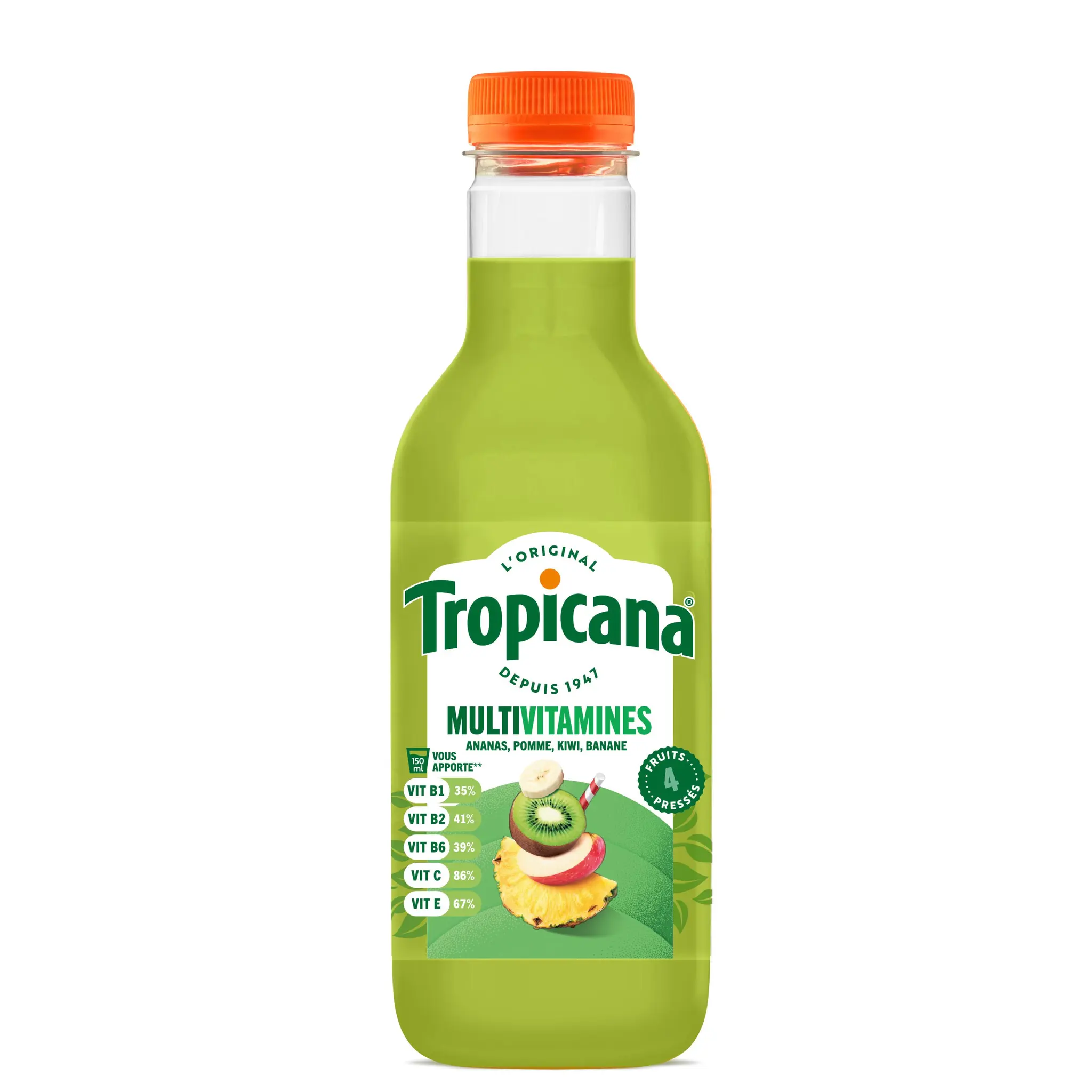 TROPICANA Jus multivitaminés ananas, pomme, kiwi, banane