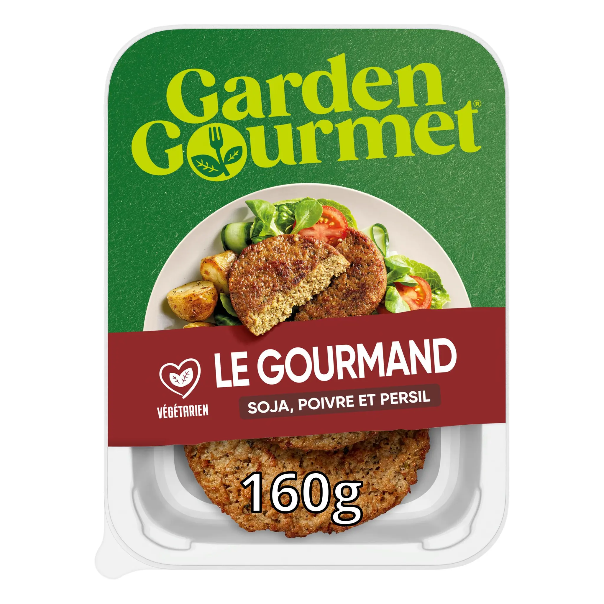 GARDEN GOURMET Le Gourmand Steak végétal Soja, Poivre et Persil