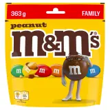 M&M'S Peanut bonbons chocolatés à la cacahuète enrobée de chocolat au lait