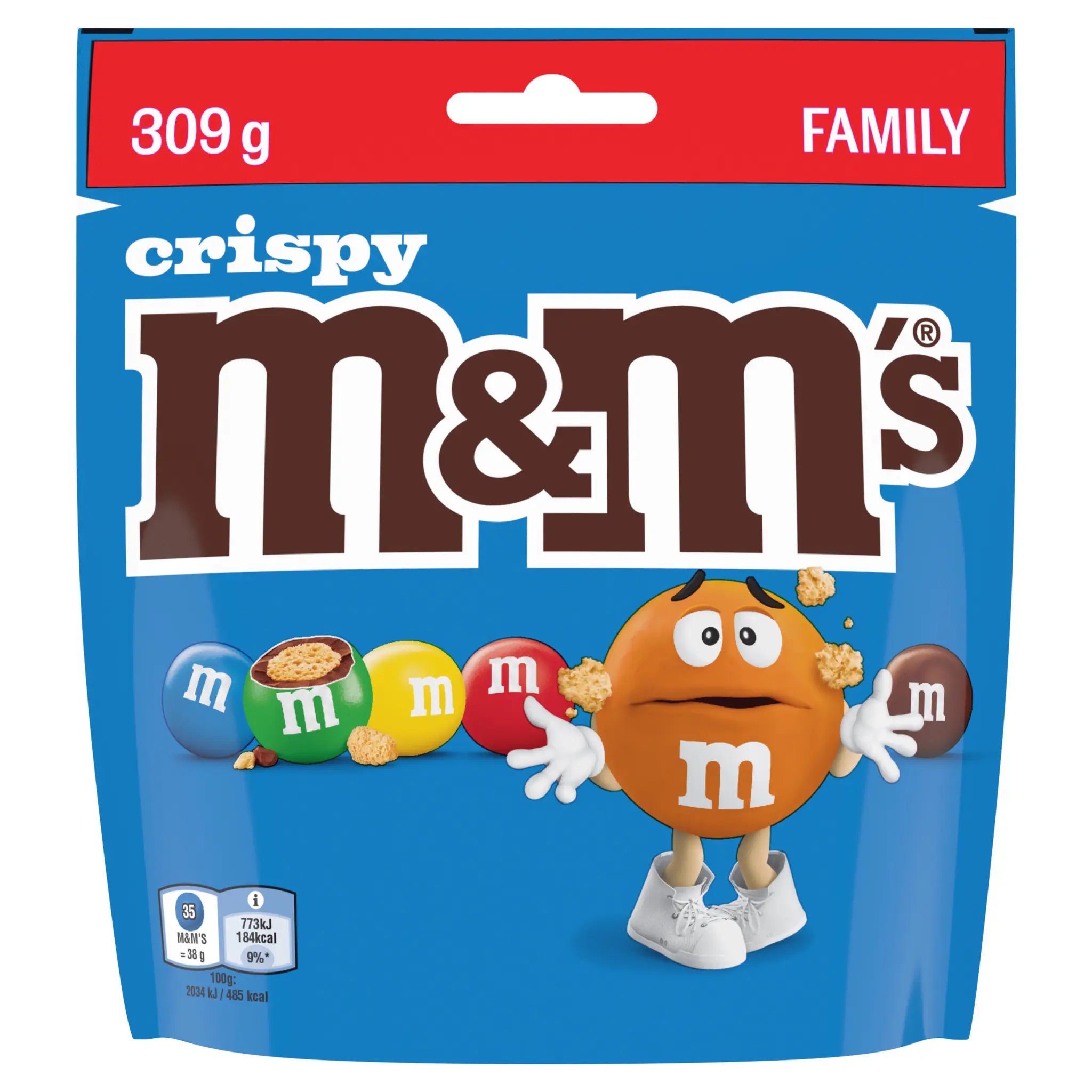 M&M'S Crispy billes de chocolat au lait enrobées de riz soufflé