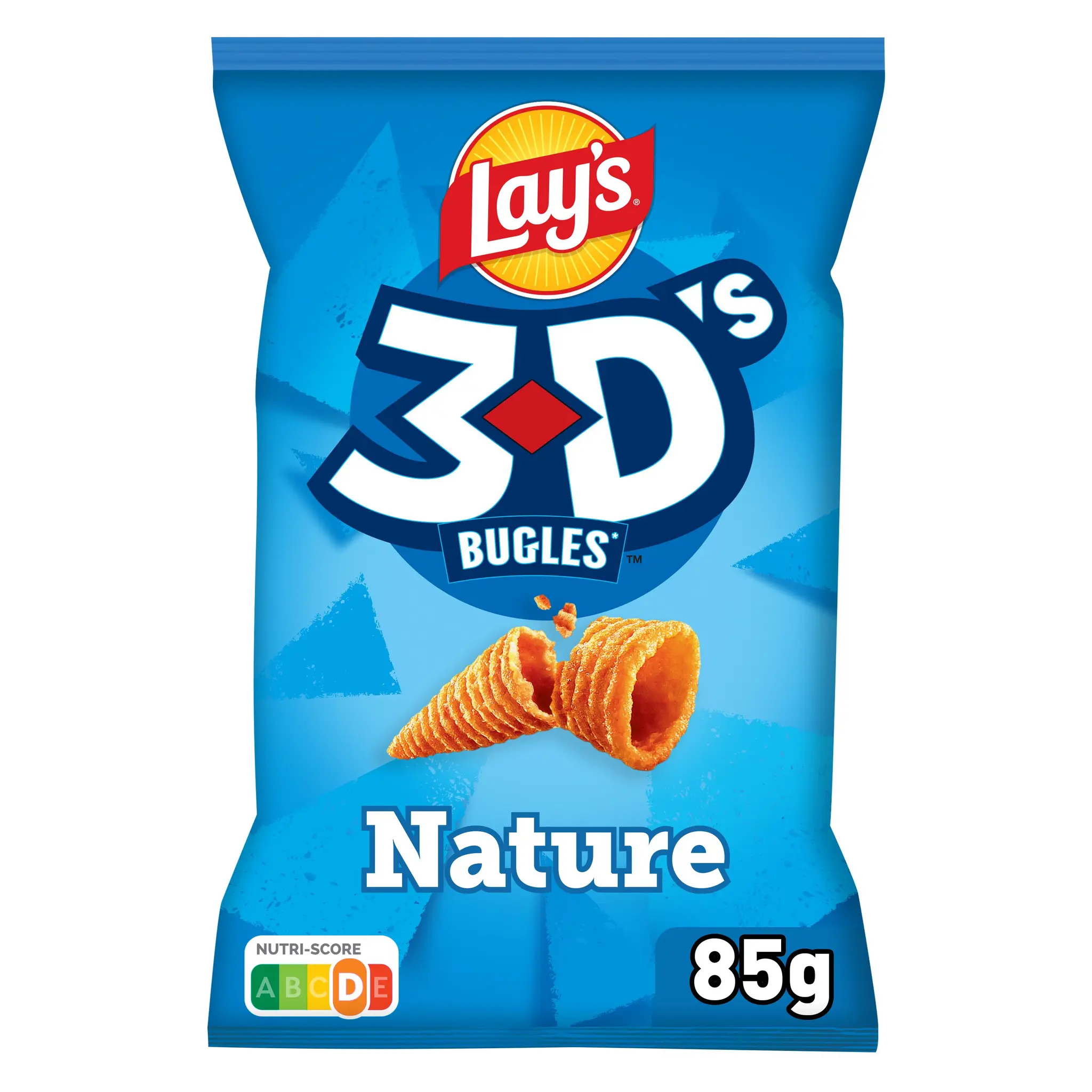 LAY'S Biscuits soufflés 3D's bugles goût nature