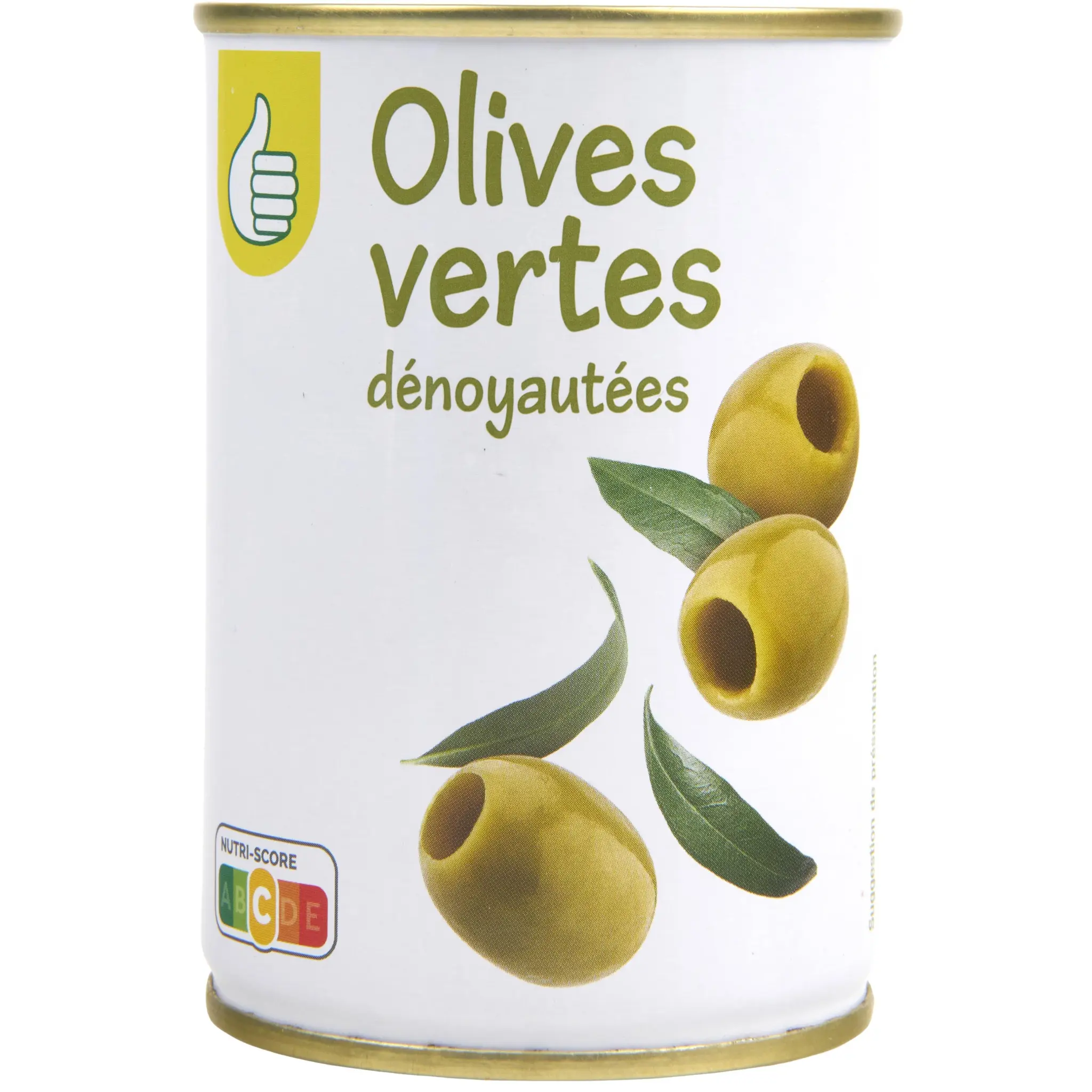POUCE Olives vertes dénoyautées