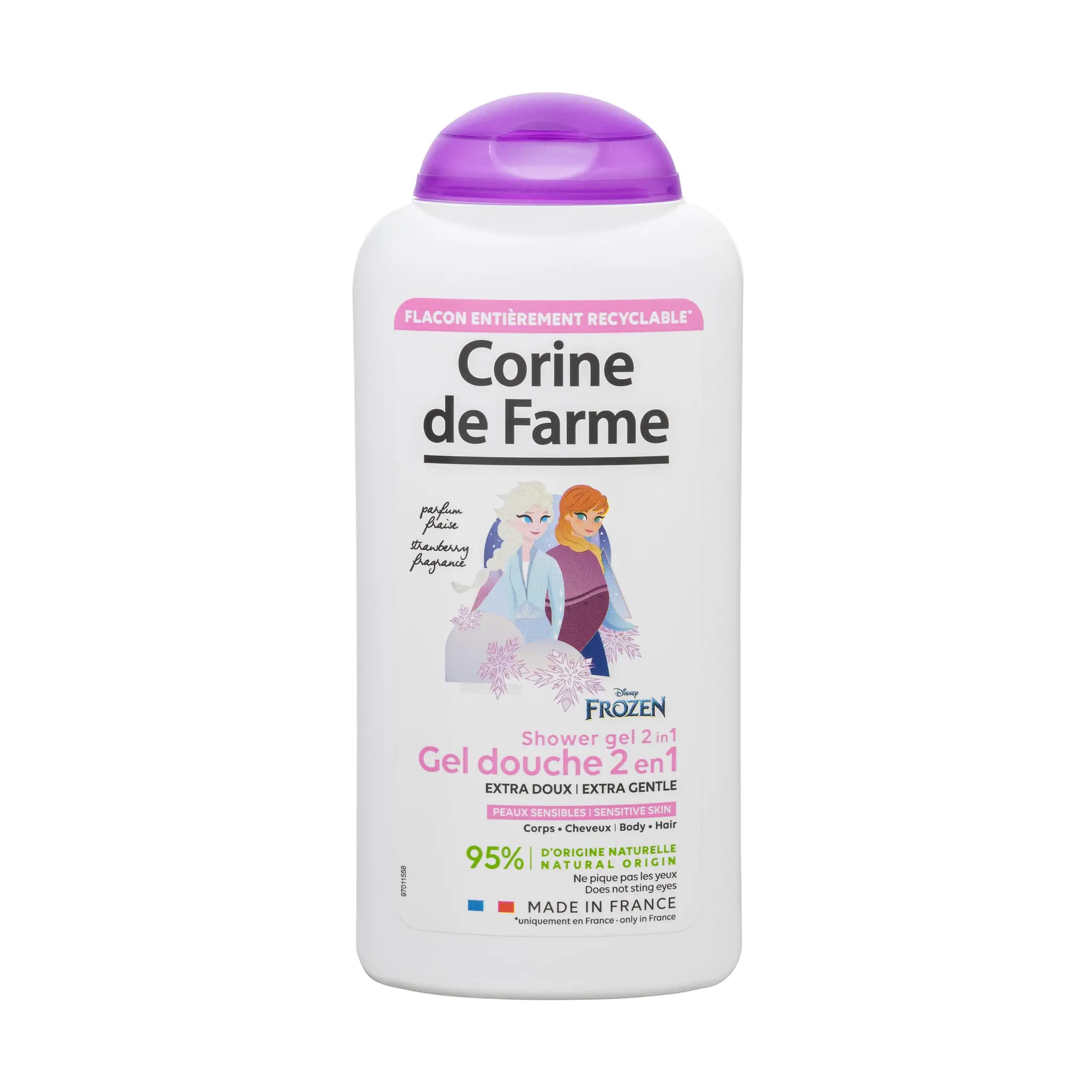 CORINE DE FARME Gel douche 2en1 Frozen parfum fraise