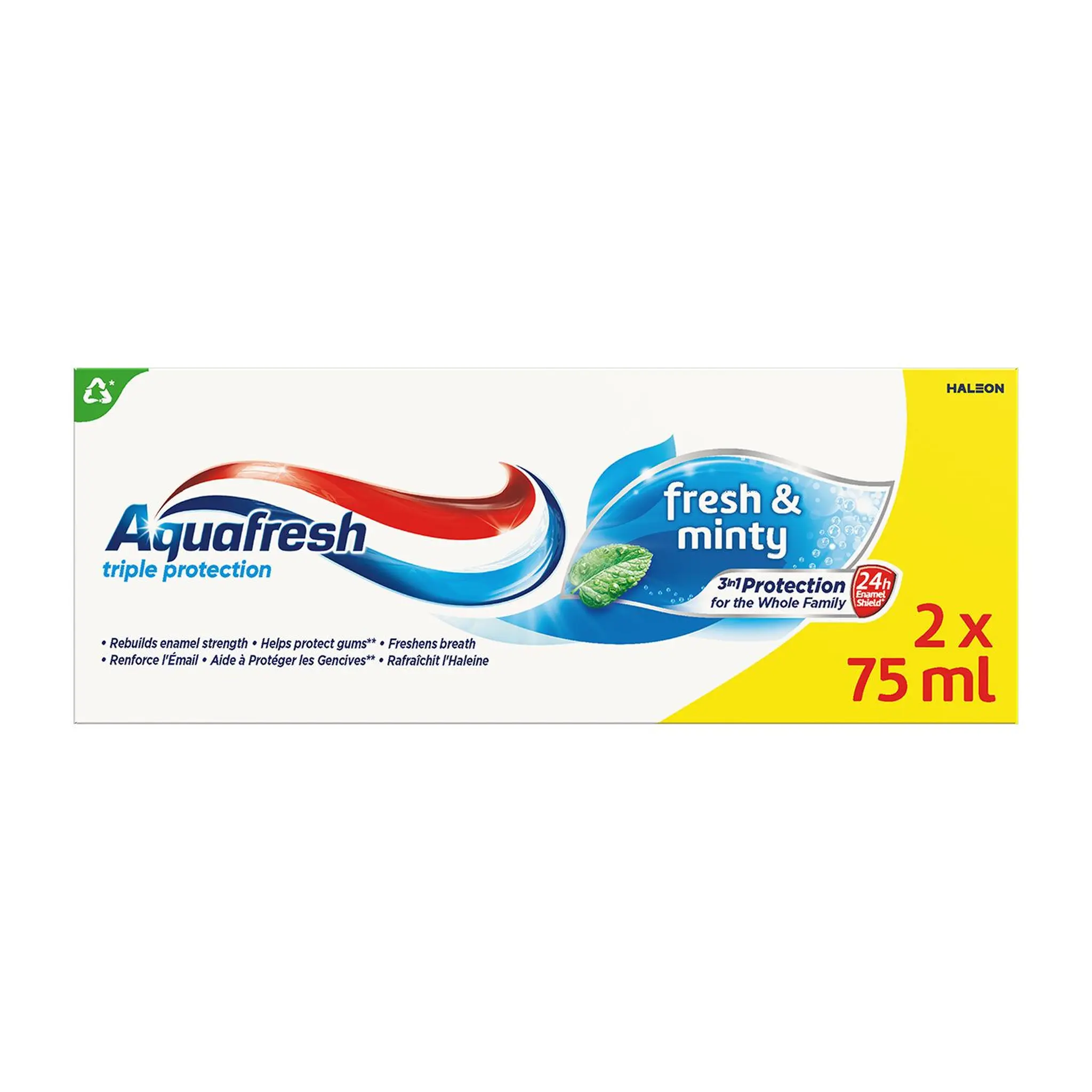 AQUAFRESH Dentifrice triple protection fresh & minty