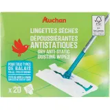 AUCHAN Lingettes balai sèches dépoussiérantes antistatiques