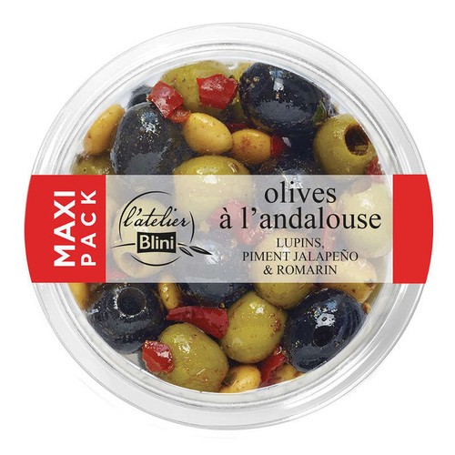 Atelier Blini Olives à l'andalouse Maxi Pack 300g