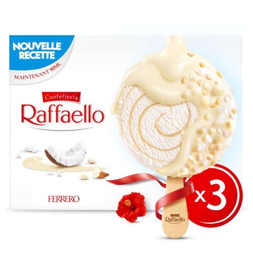 Raffaello Glace bâtonnet Noix de coco amandes  x3
