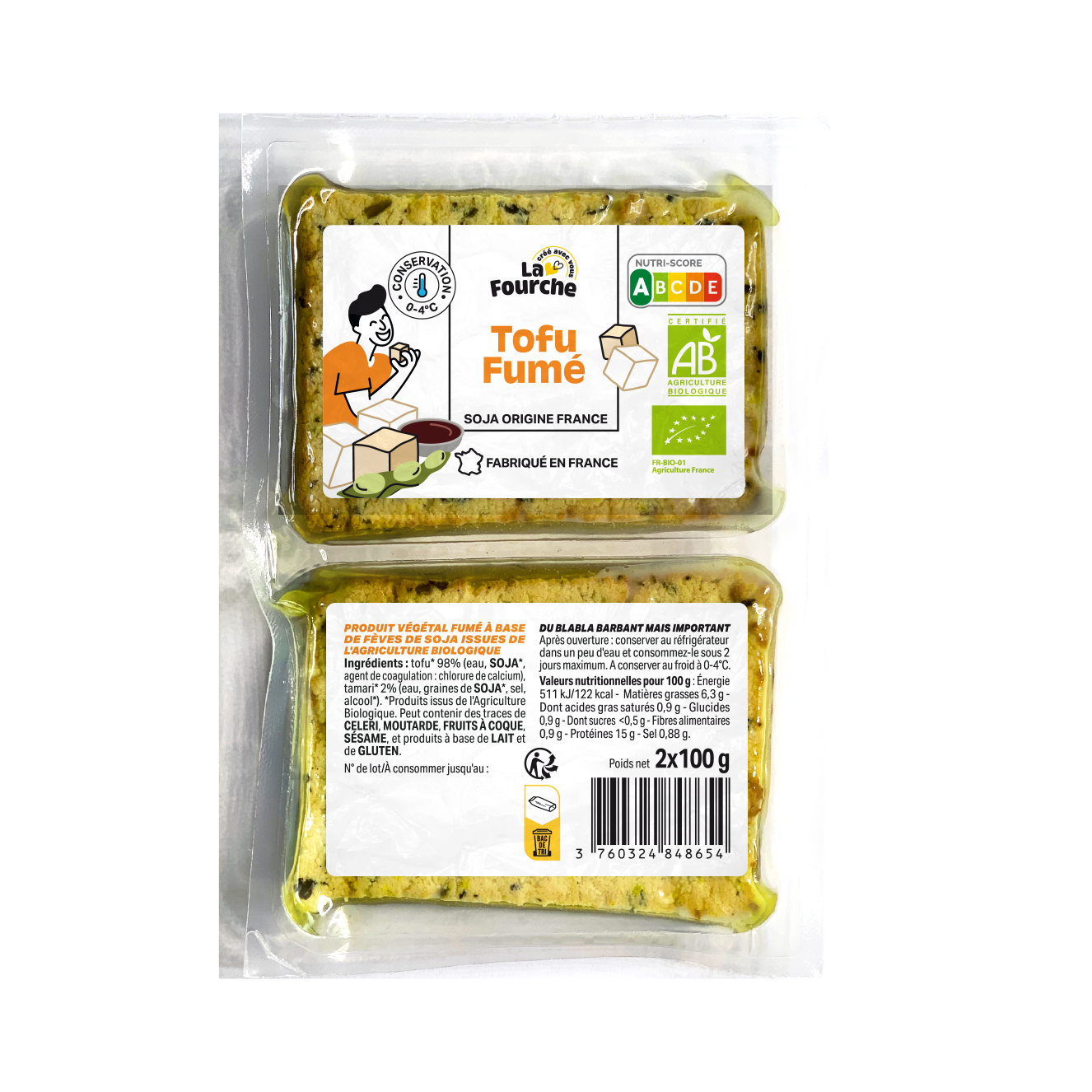 Tofu fumé bio