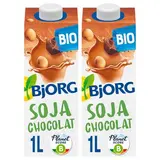 Bjorg Soja Chocolat Boisson Végétale Bio, Lot de 2x1L