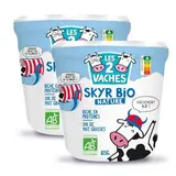 Les 2 Vaches Skyr Bio Nature 0%mg, Lot de 2x825g