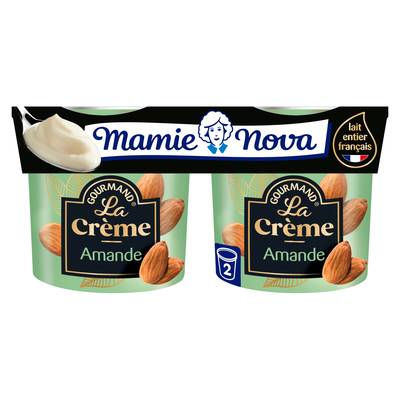 Mamie Nova Crème gourmande amande, 2x150g