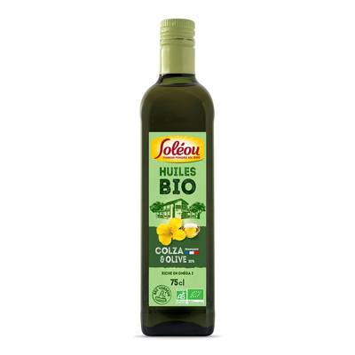 Soléou Huile de Colza et d'Olive Bio, 75cl
