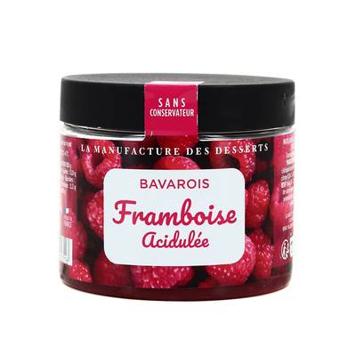 La manufacture des desserts Bavarois Framboise Acidulée, 90g