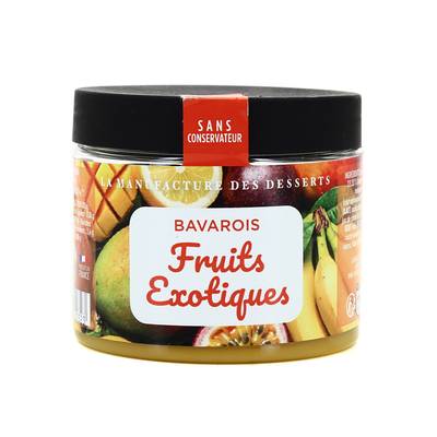 La manufacture des desserts Bavarois Fruits Exotiques, 90g