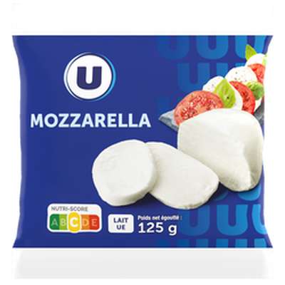 Mozzarella pasteurisée, U (125 g)