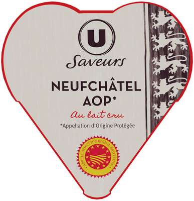 Neufchatel AOP au lait cru, U Saveurs (200 g)