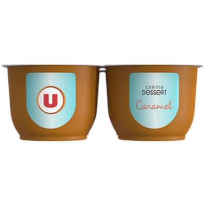 Crème dessert saveur caramel, U (4 x 125 g)
