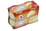 Petits pots de crème saveur vanille, U (x 4, 100 g)