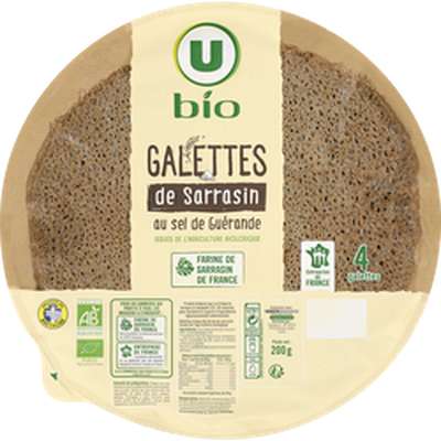Galettes de sarrasin au sel de Guérande BIO, U (x 4, 200 g)