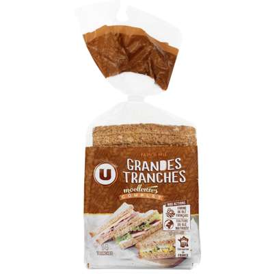 Pain  de mie complet spécial sandwich, U (550 g)
