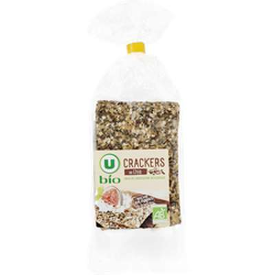 Crackers aux graines de chia BIO, U BIO (200 g)
