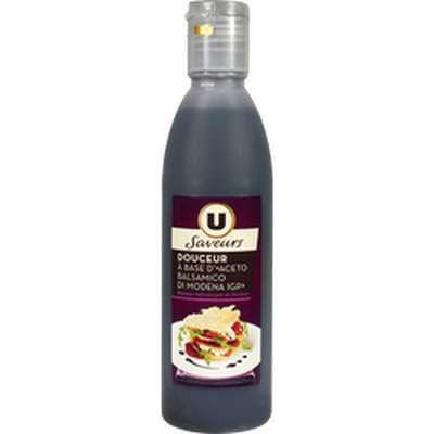 Douceur à base vinaigre balsamique de Modène, U Saveurs (250 ml)