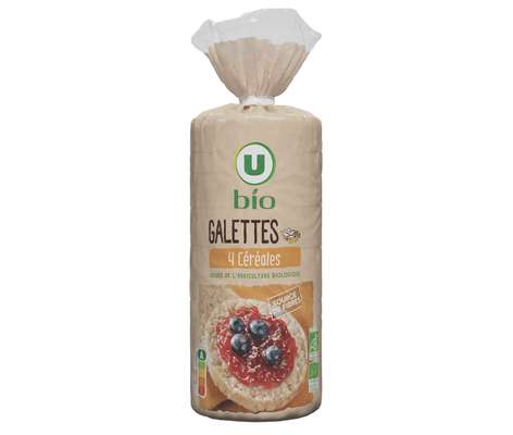 Galettes de riz aux 4 céréales, U BIO (130 g)