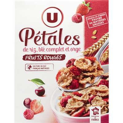 Pétales de riz et blé orge avec fruits rouges, U (300 g)